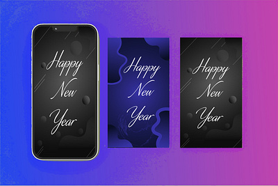 Happy New Year 2025 Instagram Story 3d art christmas christmas cards design graphic design happy new year illustration illustrator new year new year cards vector