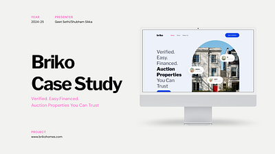 Briko Project Case Study auctionproperties creativeprocess designinspiration digitaldesign dribbble modernui propertyplatform realestatedesign uiuxdesign webdesign