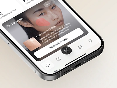 Dermalab - Mobile Skincare Scanning App ai ai assistant ai skin scan beauty app booking clean cosmetology dermatology healthcare interface med tech minimalist mobile app scanner skin analysis skincare treatment ui ux wellness