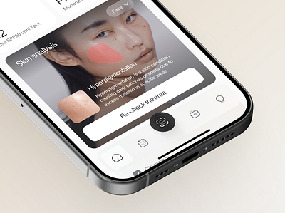 Dermalab - Mobile Skincare Scanning App ai ai assistant ai skin scan beauty app booking clean cosmetology dermatology healthcare interface med tech minimalist mobile app scanner skin analysis skincare treatment ui ux wellness