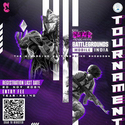 BGMI TOURNAMENT POSTER bgmi poster branding esports poster game poster graphic design instagram post photoshop tournament