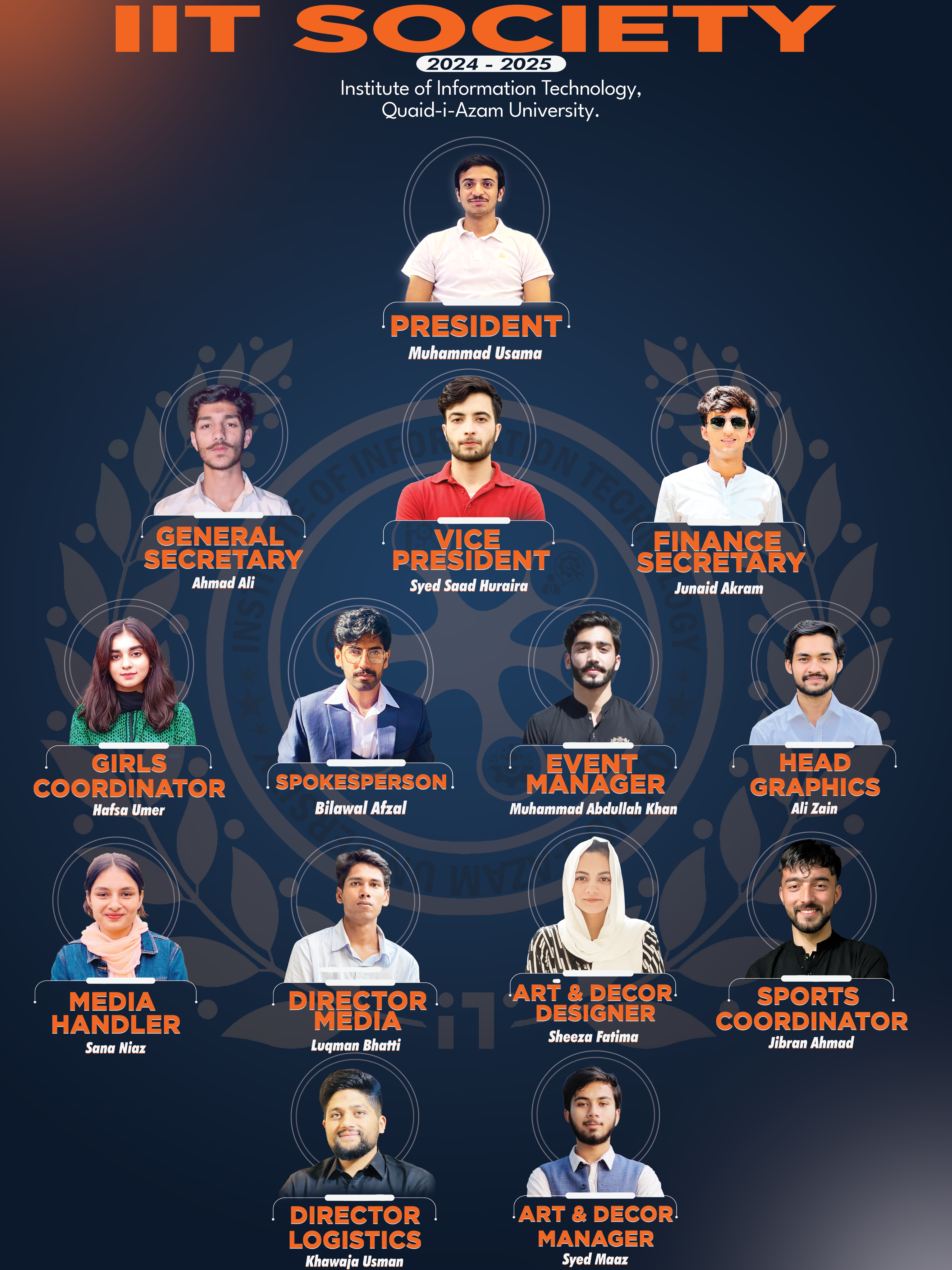 IIT Society (2024-2025) Poster by ALI ZAIN branding flyer graphic design poster