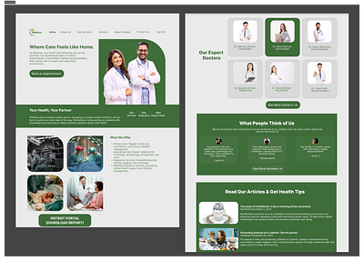 Medical Website UI Design. animation branding colour design graphic design icon illustration logo medical web design minimalist simple medical web design simple web design typography ui ui ux design ux ux vector vector