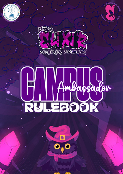 RULEBOOK COVER PAGE adobe adobe creative suite book coverpage cover page graphic design illustrator phtoshop pink purple