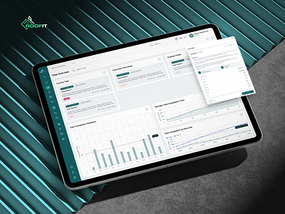 RoofIT - CRM Dashboard for Job Management | UX/UI Product Design admin panel analytics app application b2b construction crm dashboard hubspot hvac pipeline project management roofing saas sales sales management sales report salesforce statistics web