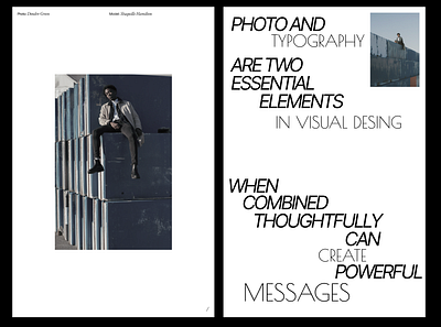 Photography and Typhography font photo picture typhography ui webdesign