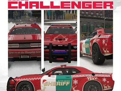 I made custom happy holidays sheriff liveries for fivem rp cars. design fivem gaming graphic design gta gtaroleplay