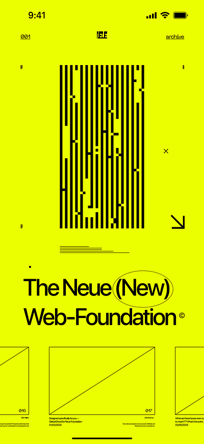 NEUE Foundation Website adobe app branding design figma graphic design illustration illustrator logo mobile app design mockup ui uiux design ux website