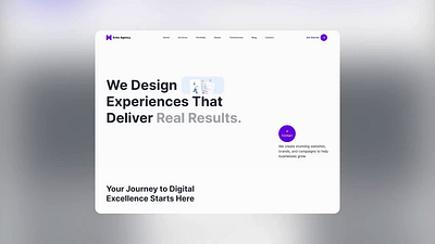 Echo - Creative Agency Website agency website bold layout clean ui creative design design trends interaction design landing page design minimalist design sleek design ui ui exploration uiux inspiration user experience uxui visual design web design web ui website concept