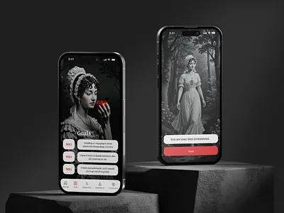 Journal App for Weight Loss app design app design inspiration app ui ux goal tracking app journal app mobile app ui ux design user interface user interface design userin weight loss app