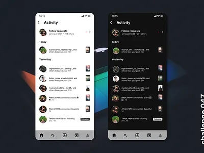 Daily UI #047 - Activity Feed 3d daily ui 047 dailyui dailyui 047 dailyui047 logo ui ux