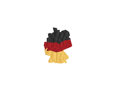 German polygonal flag awesome design graphic design illustration minimalist vector