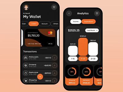 Finance Wallet App bank banking banking app finance financial fintech fintech app forex invest investment app mobile mobile app mobile design money money transfer online banking online banking app trading wallet wallet app