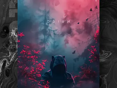 odium ai branding cat daliy design illustration poster print