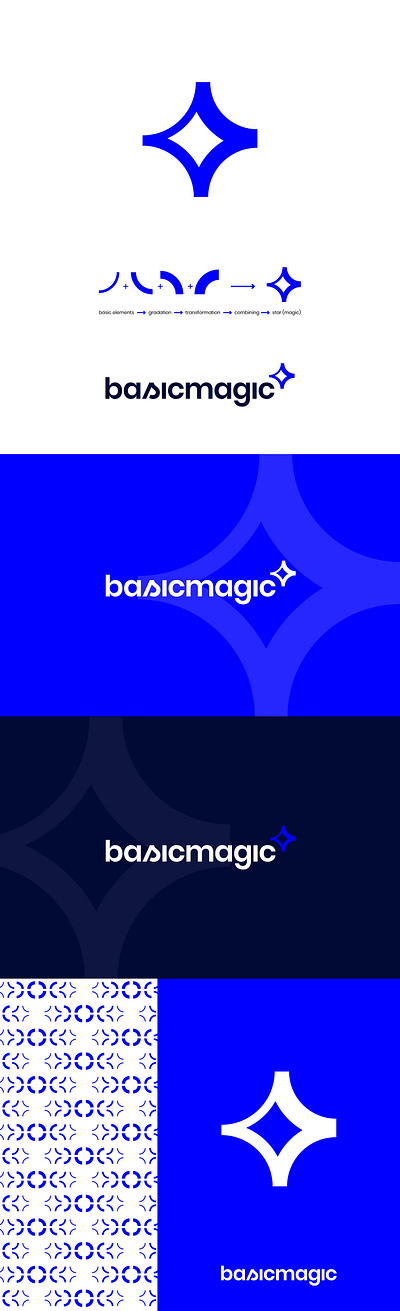 Basicmagic basic gradation magic modern repetition star web