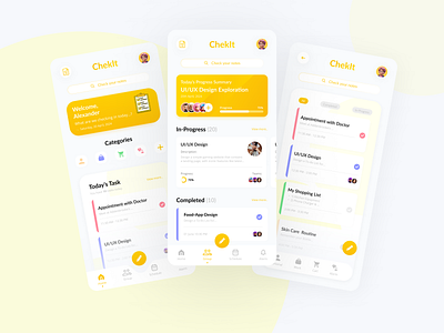 To-Do List App Design design figma graphic design illustration redesign typography ui userinterface ux