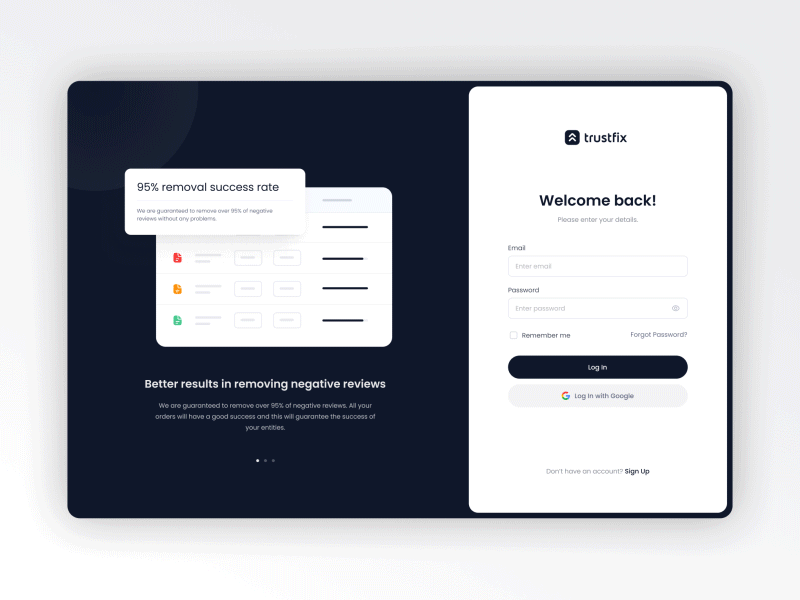 Log In for Management System 2024 animation autoslide dark design figma illustration log login management simple slide system ui ux web white