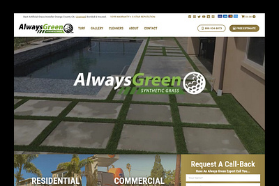 AlwaysGreenSyntheticGrass.com logo logo design web design website woocommerce wordpress