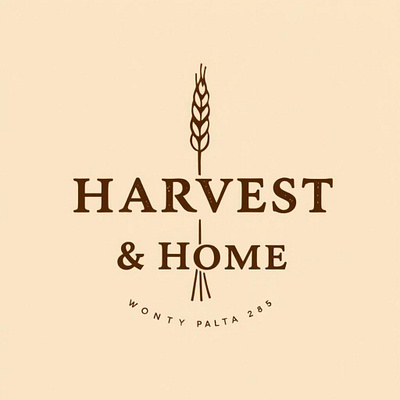 Harvest Home Logo Design By Articon Design Agency. agriculture graphic design logo