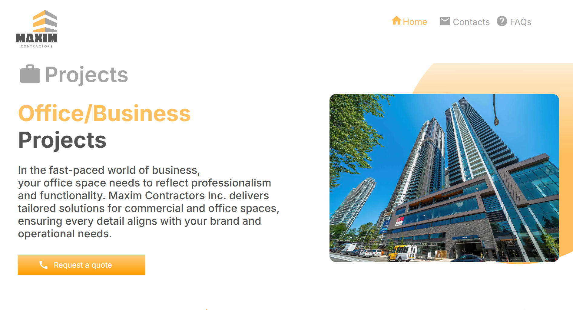 Example of Modern Web Design