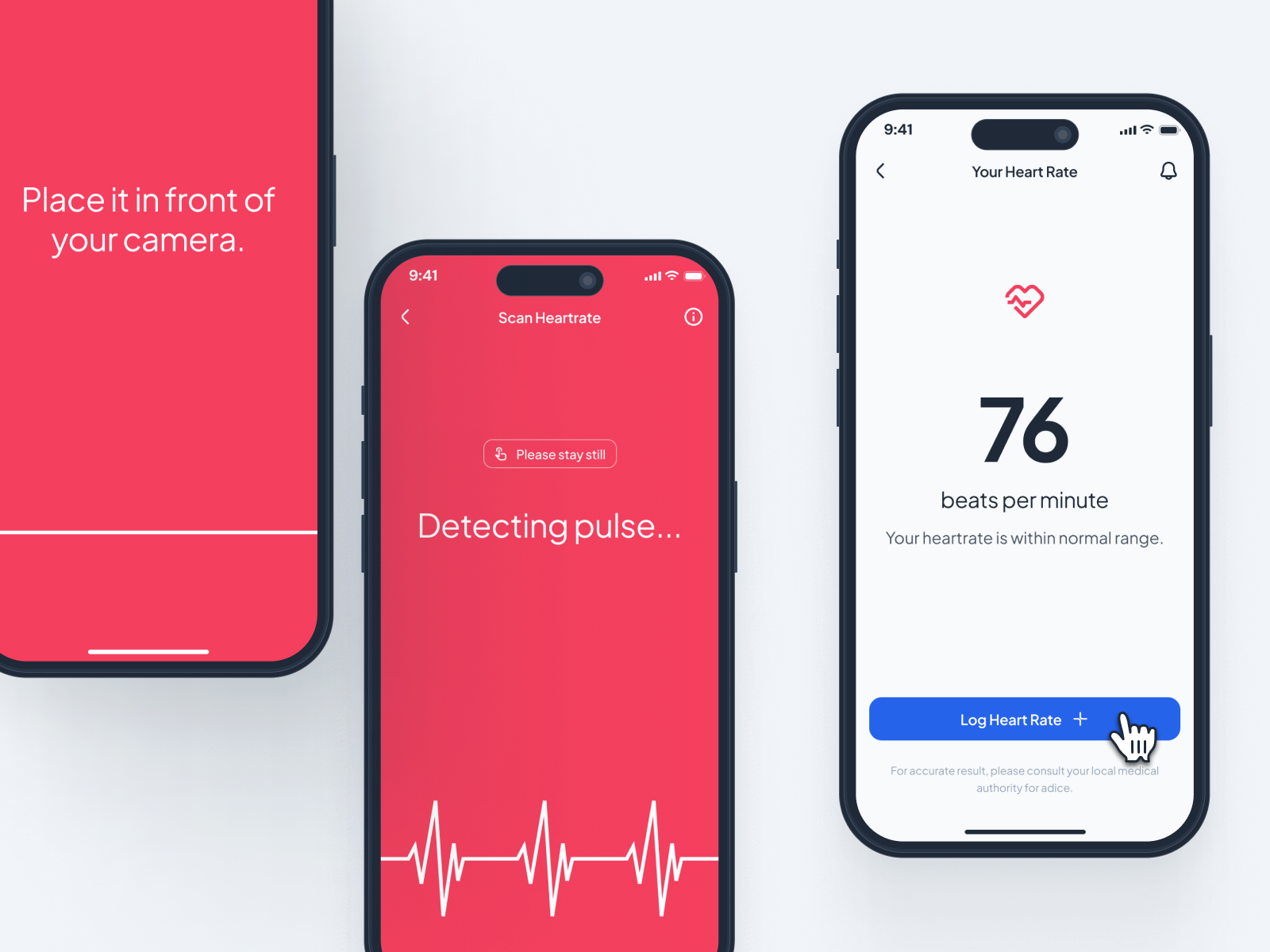 asklepios v2: AI Health & Wellness App - Heart Rate Monitor UIUX by ...