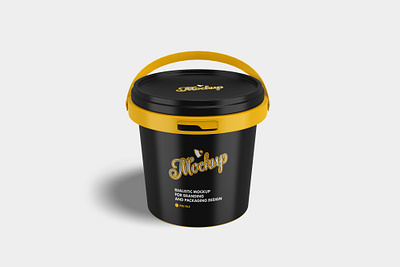 Paint Bucket Mockup branding bucket mockup mockup paint paint bucket psd psd mockup