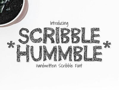 Scribble Hummble abstract irregular handwritten font quirky scribble sketchy