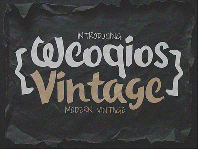 Weoqios Vintage Font modern vintage