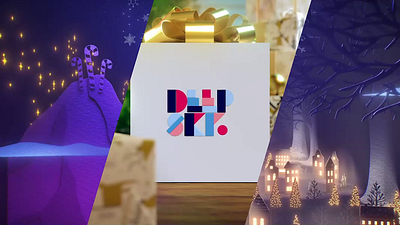 Christmas pop-up gift box loop 3d after effects animation c4d cgi cinema 4d compositing design gift graphic design minimal mograph motion motion graphics popup portland vfx