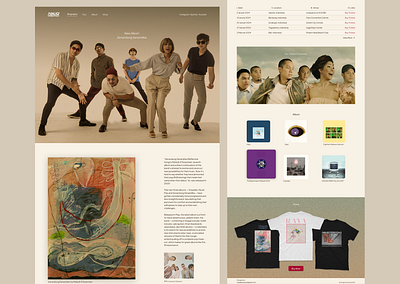 Maliq & D'Essentials Web Design band branding concert entertainment hero landingpage maliq music shirt ui ux web website