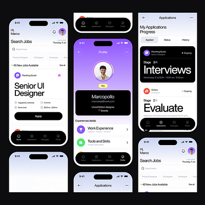 Hire here figma ui