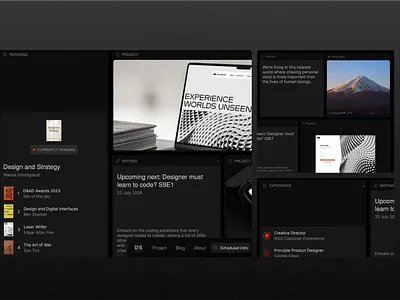 Modular - Portfolio Site agency bento branding dark mode design futuristic modern modular personal portfolio responsive ui website