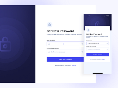 Authentication - Reset Password authentication design system reset password ui design ui kit