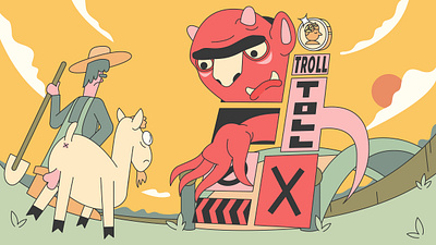 Troll Toll design graphic design illustration