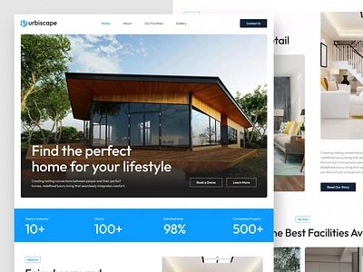 Urbiscape - Website Landing Page agency agency website agent animation apartment business company company website interaction landing page motion graphics property real estate residence ui ux web web design website