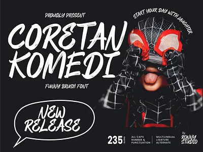 Coretan Komedi - Funny Brush Font font hand