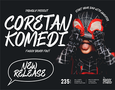 Coretan Komedi - Funny Brush Font font hand