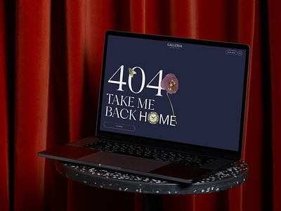 404 error page website design for a hotel 404 404 page branding collage concept design desktop error error state figma figma design floral hotel mockup nyc ui ux vintage web website