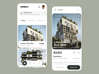 Homeco Real Estate App. android app designer app app design app interface app interface designer app ui design app ui designer application application design apps ui design mobile mobile app mobile app design mobile applications design mobile ui mobile ui designer property real estate realestate