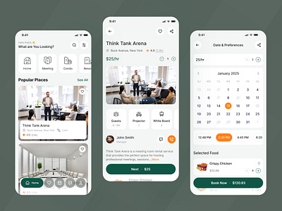 Meetoo - Booking App android app app design booking app clean event booking hotel booking house booking ios meeting place booking mobile modern place booking rent app