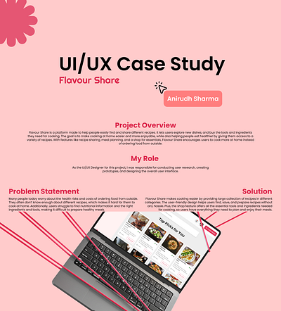 UI/UX Case study - Flavour Share case study ui ui ux case study user centered design user research ux webdesign