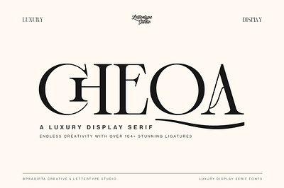 Cheqa a Luxury & Elegant Serif printdesignfonts