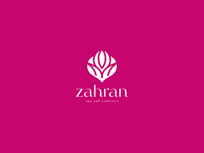 Zahran spa logo/ Spa and aesthetics logo aesthetics boutique brand identity branding business logo company logo design icon logo logo design logos luxury spa