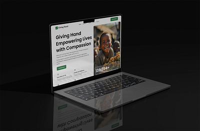 Giving Hand - Charity Landing Page charitydesign charityui charitywebsite cleanui compassionatedesign donaration donatenow donationplatform dribbble helpinghands landingpagedesign minimalistdesign modernwebui nonprofit socialimpactdesign uichallenge uiux uxforgood webdesign webui