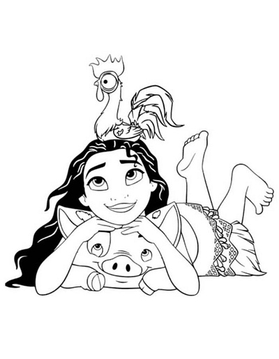 39 Moana Coloring Pages (Free PDF Printables)