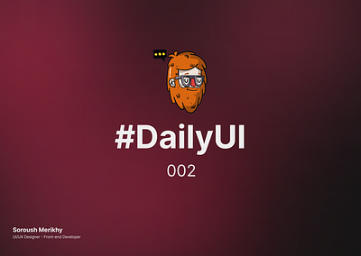 Daily UI Challenge - 002 branding design illustration minimal ui uidesign user experience user interface design userinterface