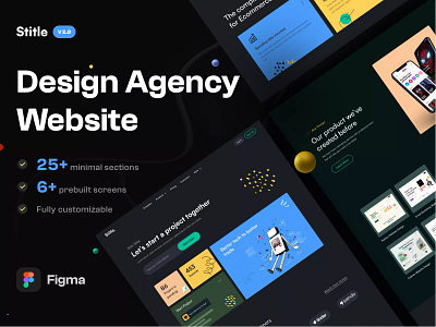 Creative Design Agency Template - Stitle creative agency creativeagency design agency figma figma design figma template ui ui design web ui website design website template