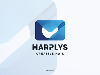 MARPLYS Creative Mail Logo Design branding colorful design envelope gradient graphic design icon logo design logo designer mail mark modern symbol technology ui ux vector web