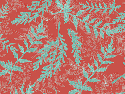 Floral flight. Seamless pattern design floral illustration pattern plant seamless