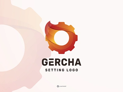 GERCHA Creative Setting Logo Design app logo branding colorful gear gradient gradient logo graphic design hot icon illustration logo design minimal modern modern logo print repair tool setting ui ux vector